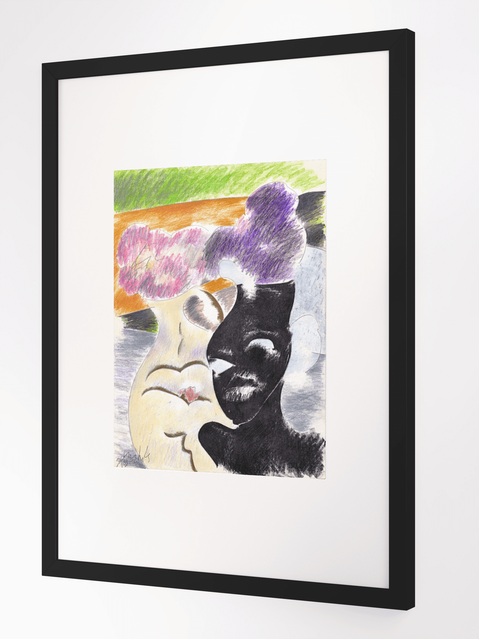 Flowers in Vases 1983 print framed product image (2)
