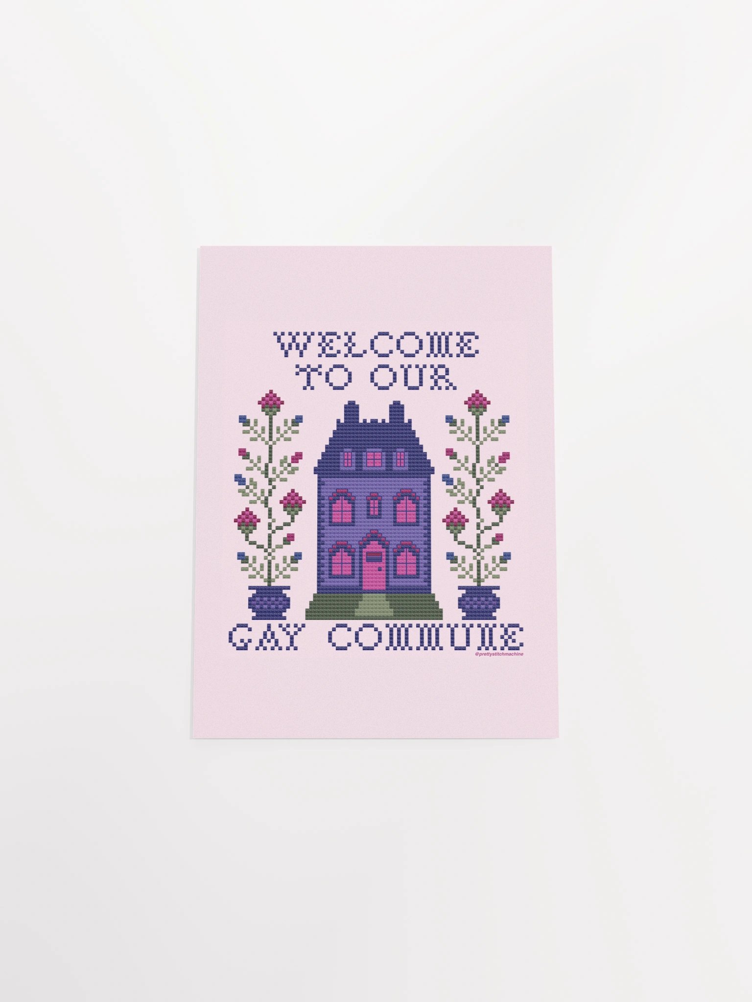 Welcome to Our Gay Commune Print - Bi Flag product image (4)