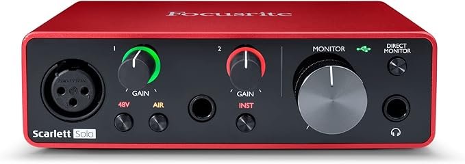 Focusrite Scarlett Solo 3rd Gen USB Audio Interface product image (1)