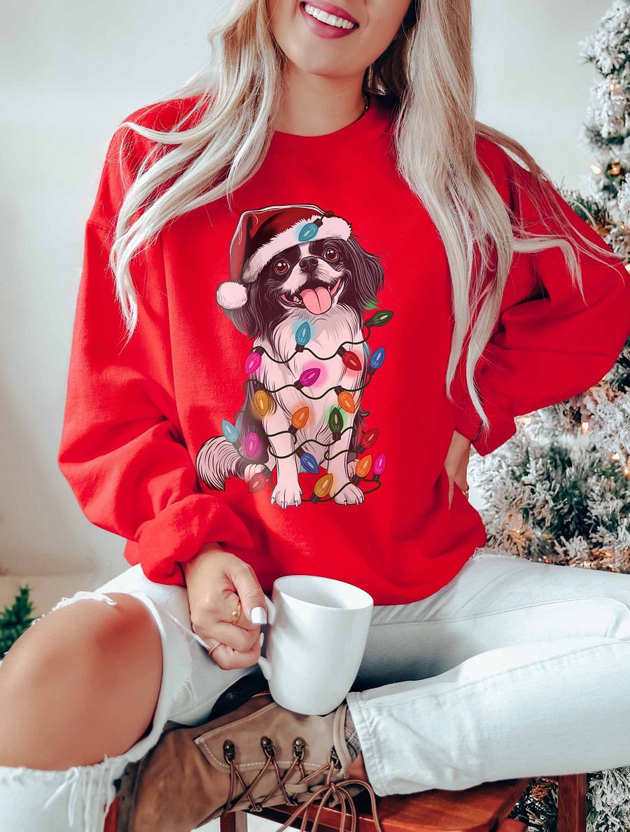 Funny Japanese Chin Christmas Sweatshirt product image (15)