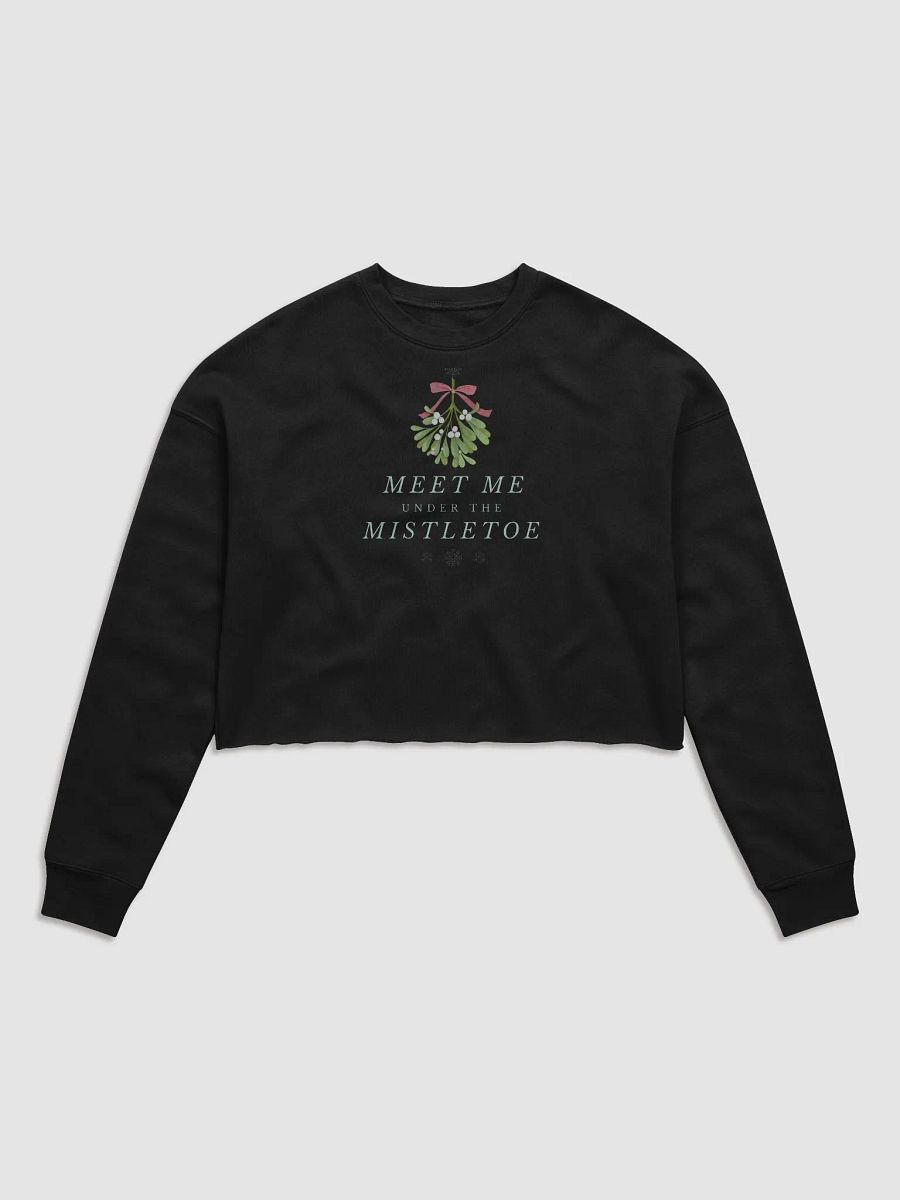 Mistletoe Christmas Magic Crop Sweatshirt 🎄 product image (1)