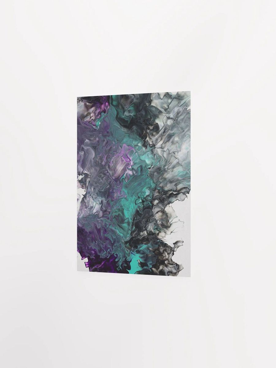 Acrylic Pour Printed Matte Poster - Original product image (2)