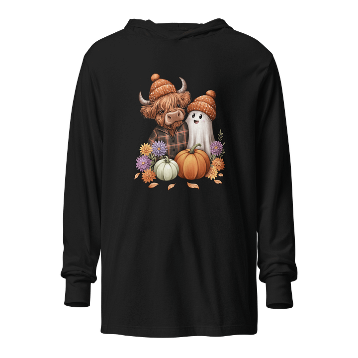 Highland Cow Pumpkin Halloween Hoodie product image (1)