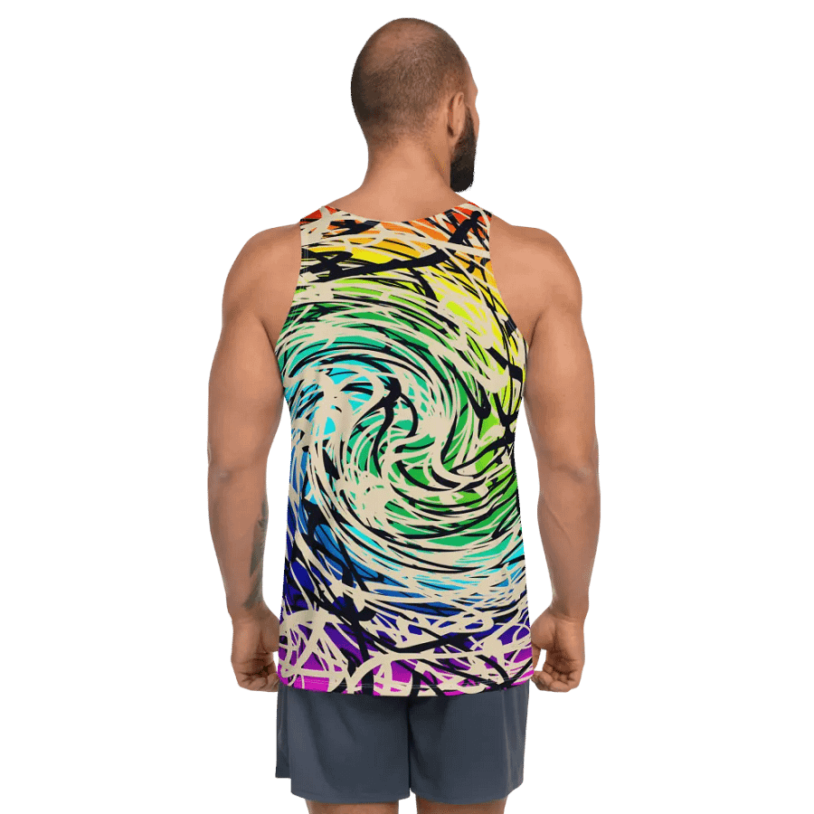 rainbow cyberwave tank top product image (3)