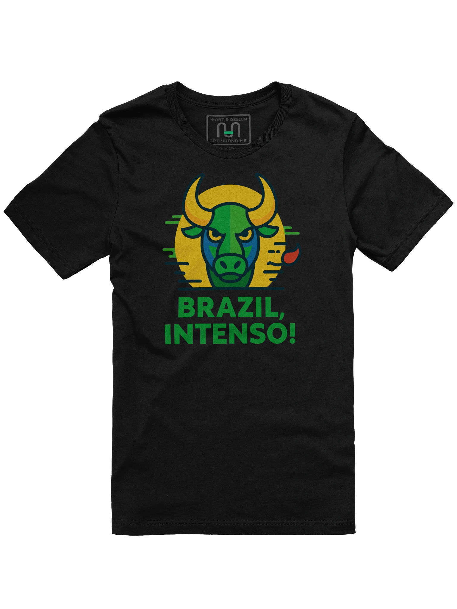 BRAZIL INTENSO! – Spicy Bull Power Tee by – by M-Art & Design product image (33)