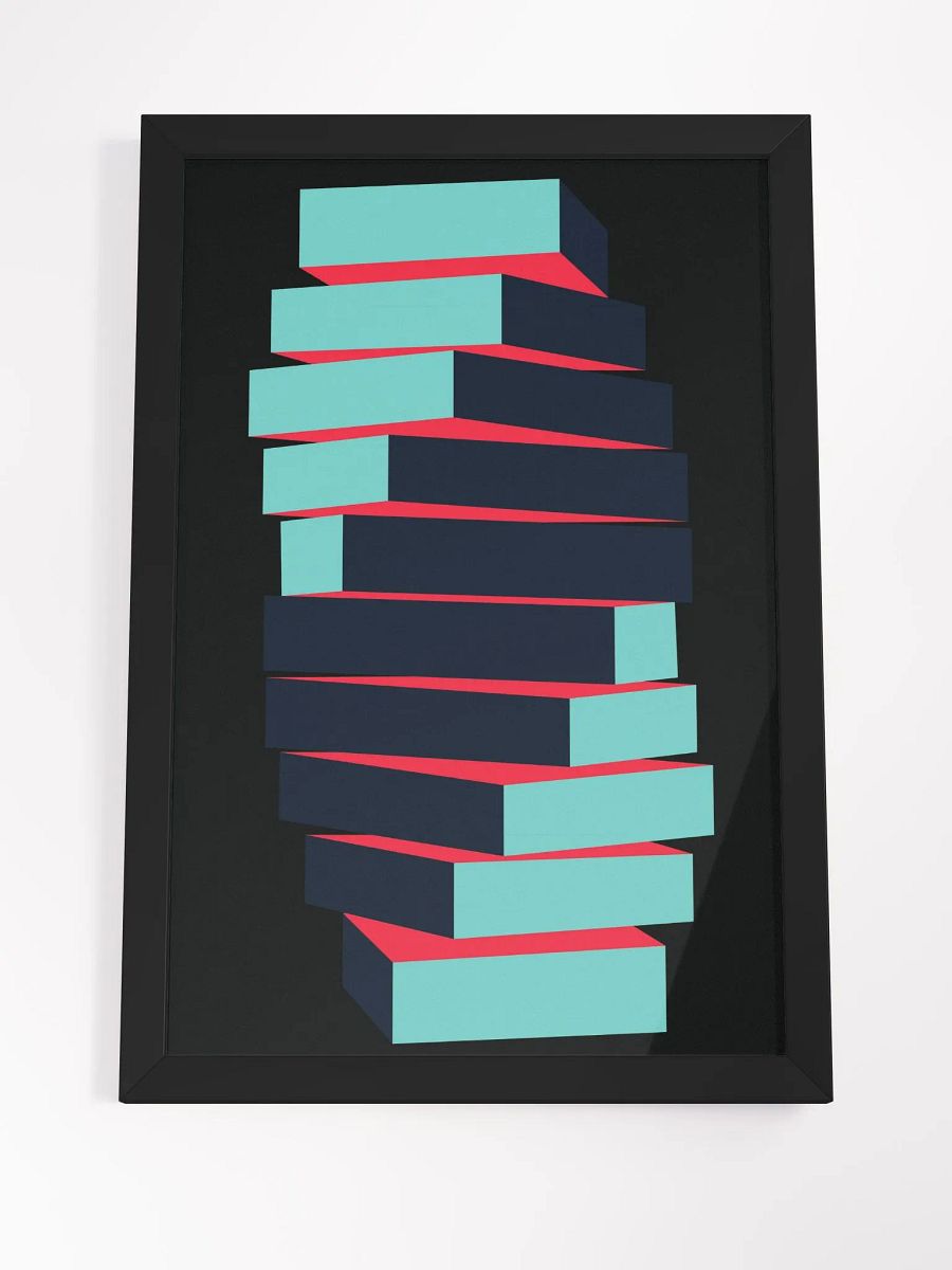 Dynamic Color Stack Framed Poster product image (24)