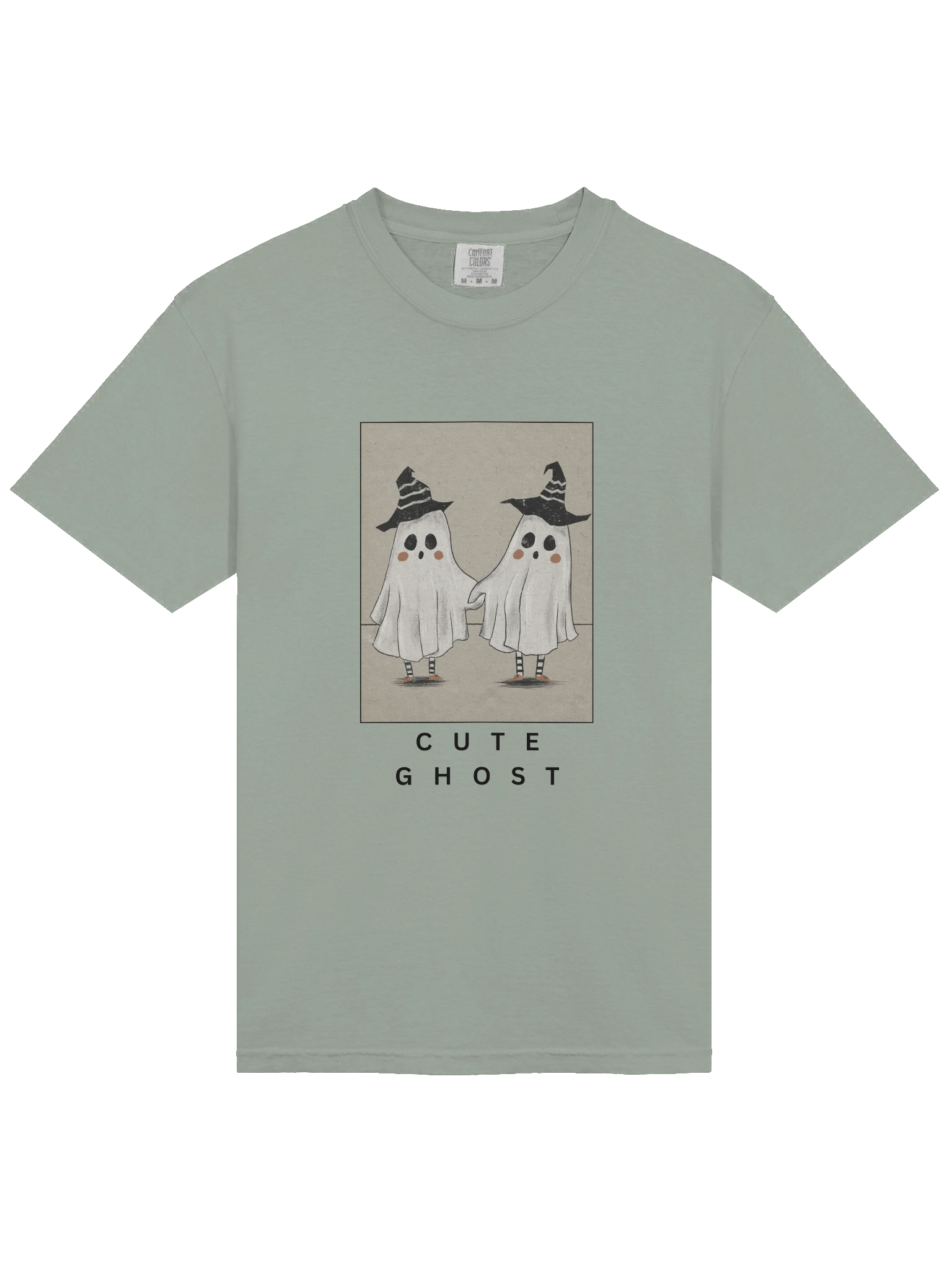 Ghostly Duo Witch Hat T-Shirt product image (3)