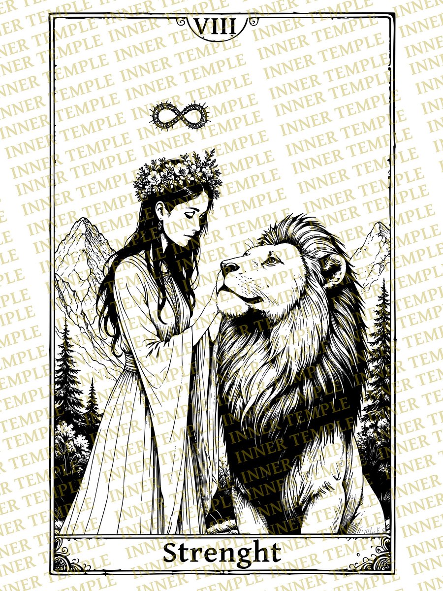 Tarot Inner Temple, Strenght (Major Arcana VIII) product image (12)