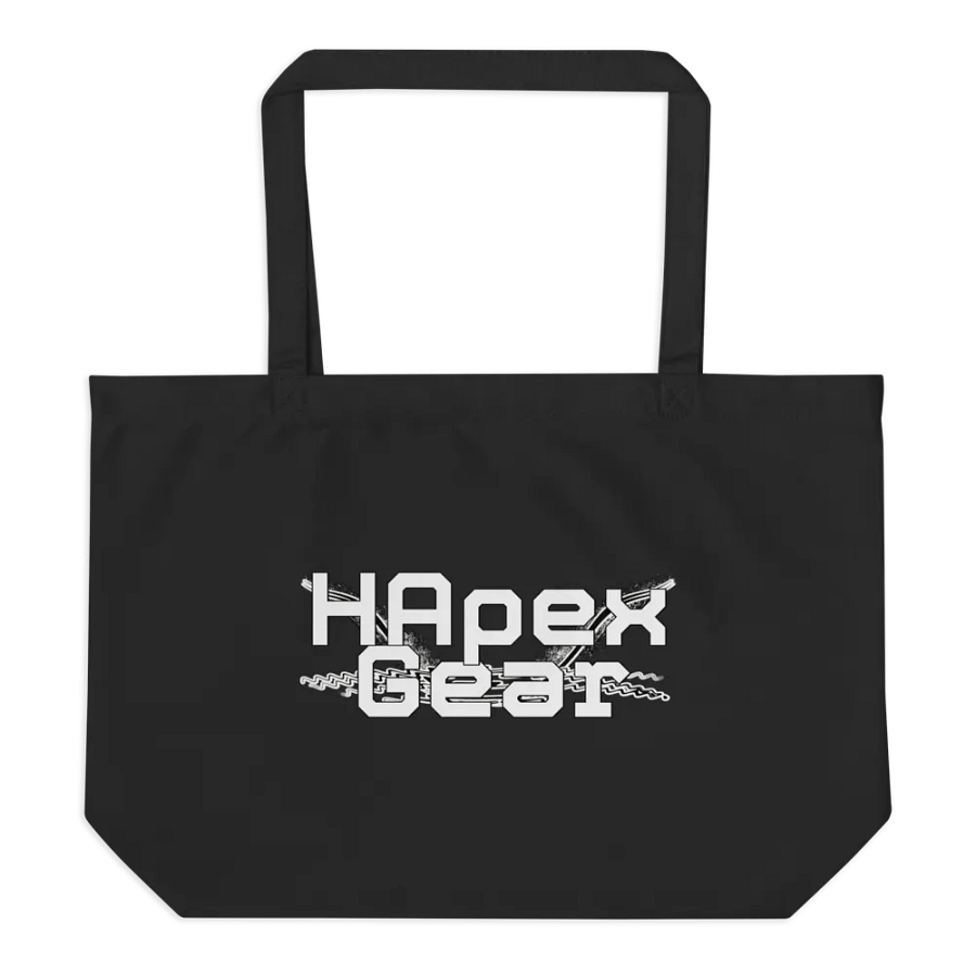 White HApex Gear Black Logo - Organic Cotton Tote product image (6)