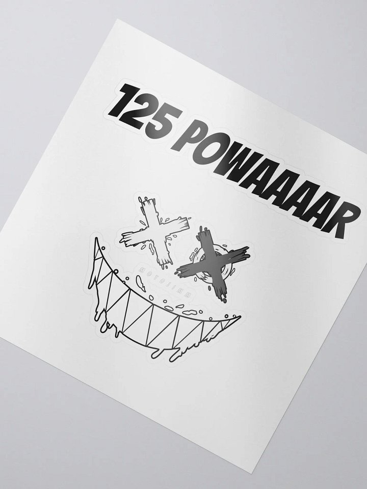 125 Powaaaar Sticker product image (2)