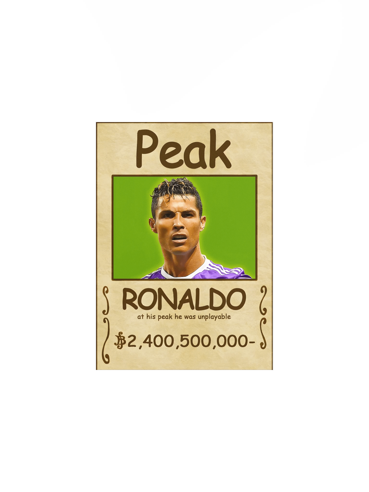 PEAK RONALDO WANTED POSTER product image (1)