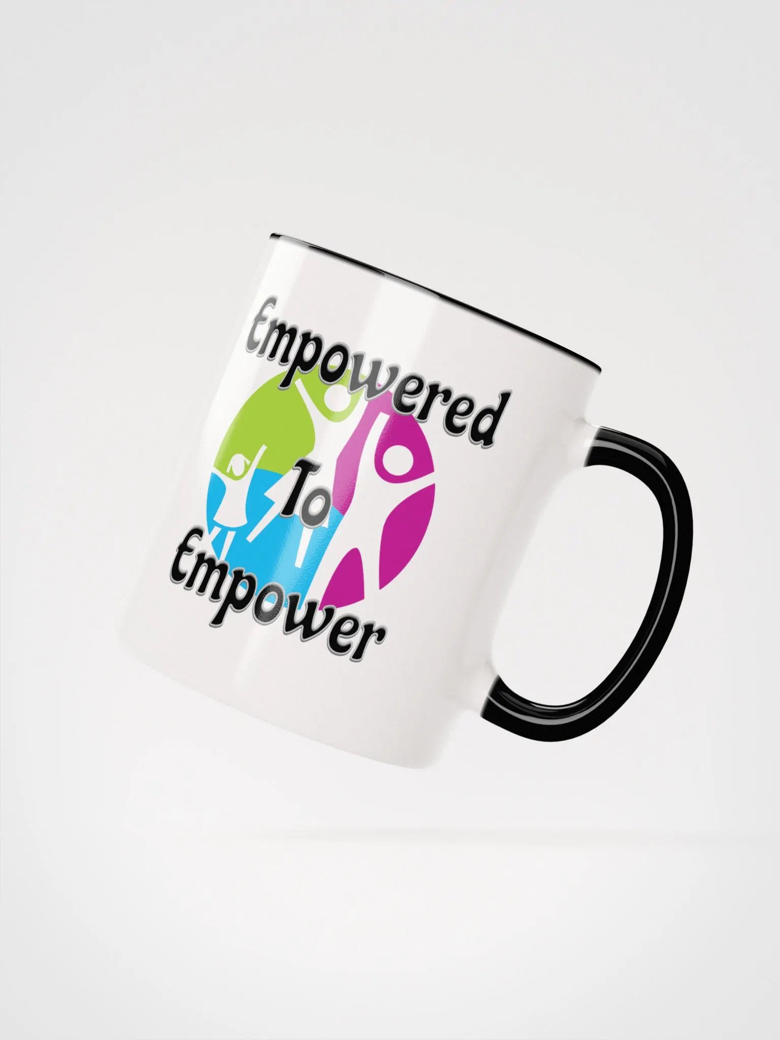 Empowered to Empower Mug (black inner/handle) product image (2)