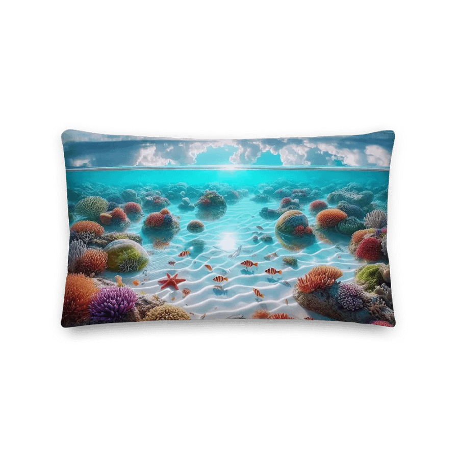 Underwater Oasis Premium Decorative Pillow | AI Design product image (3)