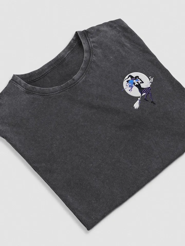 Over The Moon Embroidery Denim Tee product image (2)