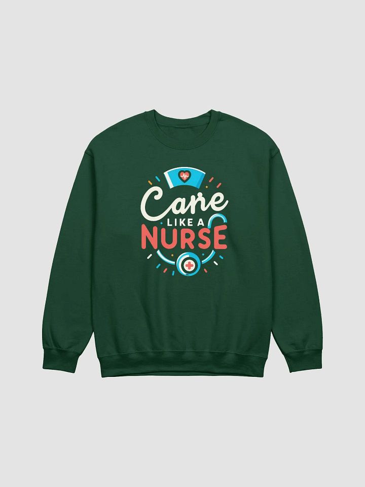 Stethoscope: Nurse's Care Crewneck Sweatshirt product image (3)