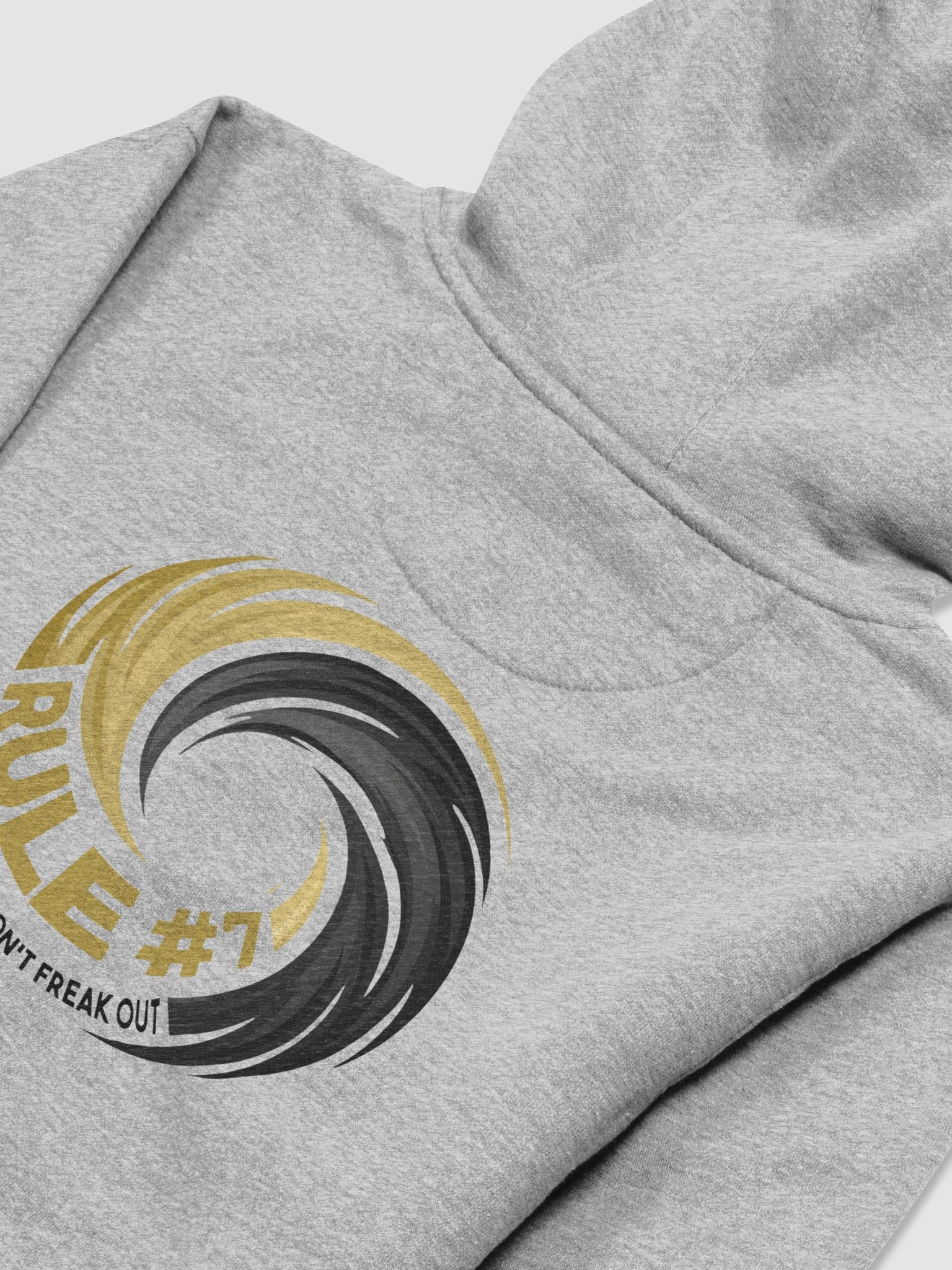 Rule #7 Unisex Premium Hoodie Black and Gold product image (29)