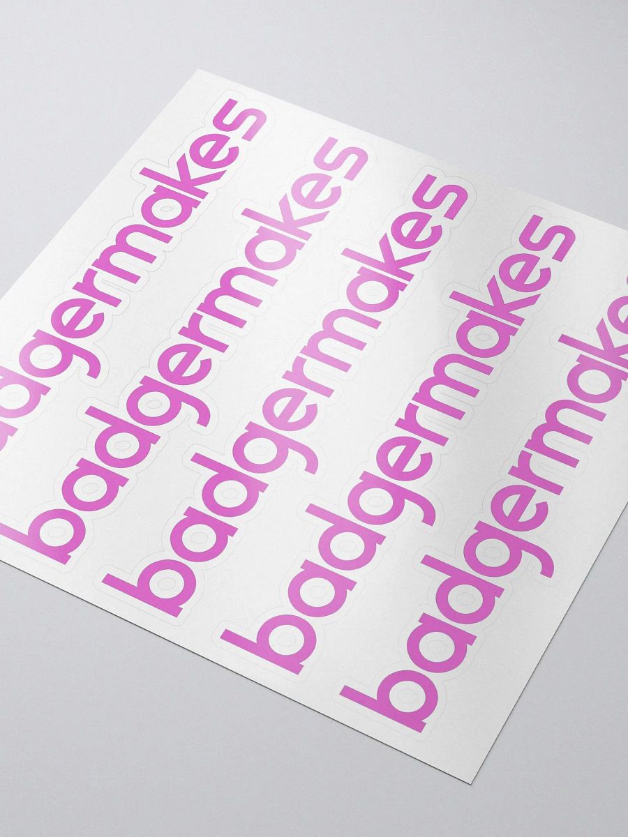 BadgerMakes Type - 4 Stickers product image (3)
