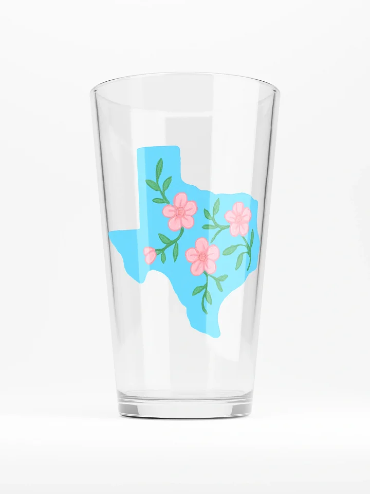 Texas Floral Pint Glass product image (1)