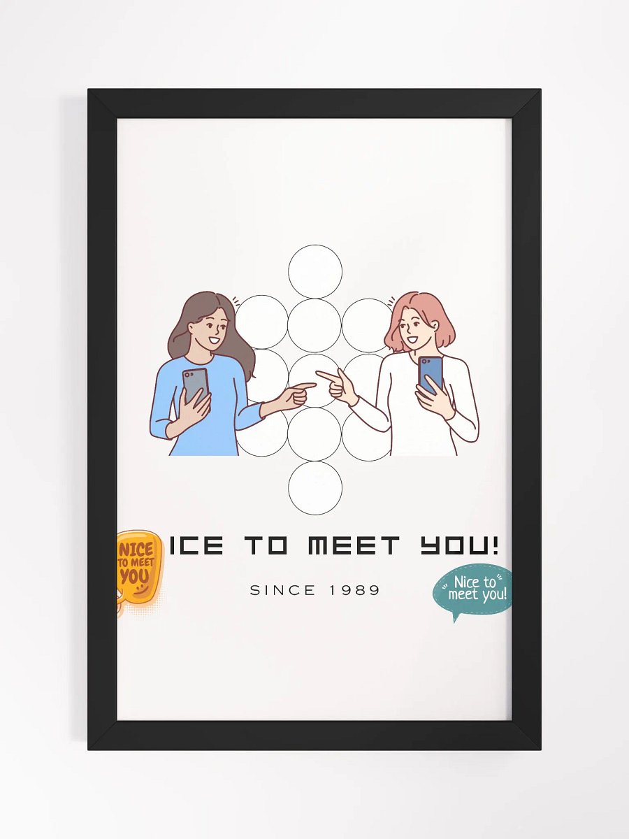 Ice To Meet You! Expression Framed High-Quality Matte Poster (in) product image (1)