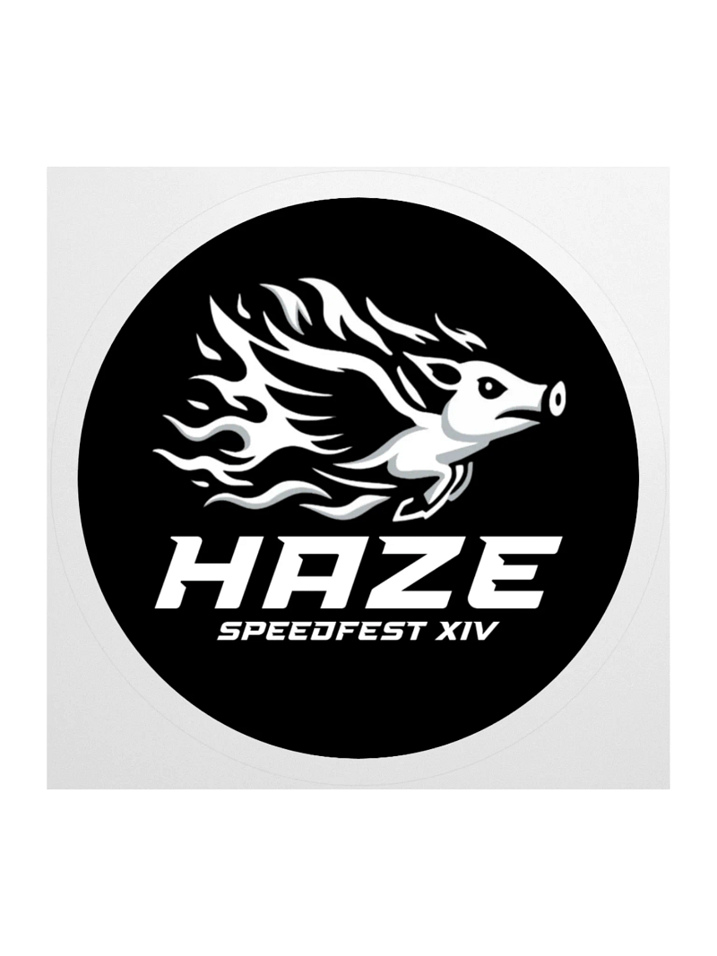 Haze Original Logo Circle Sticker