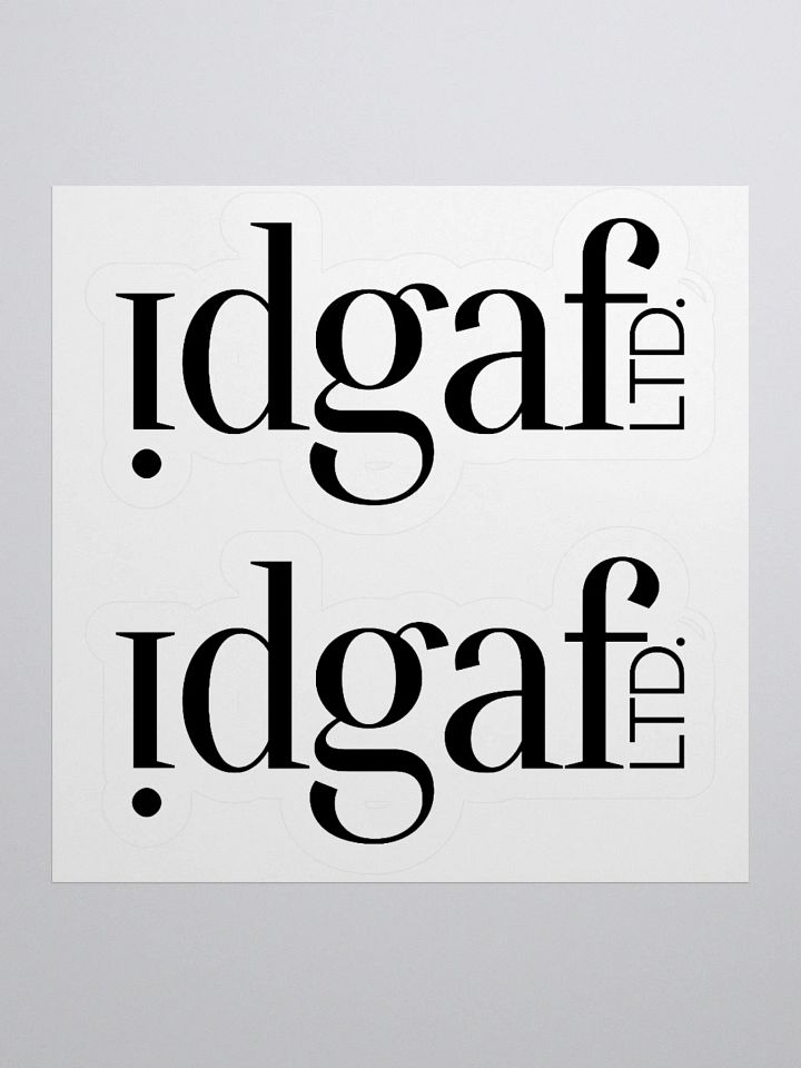 idgaf-LTD. Expressive Cut Stickers product image (1)