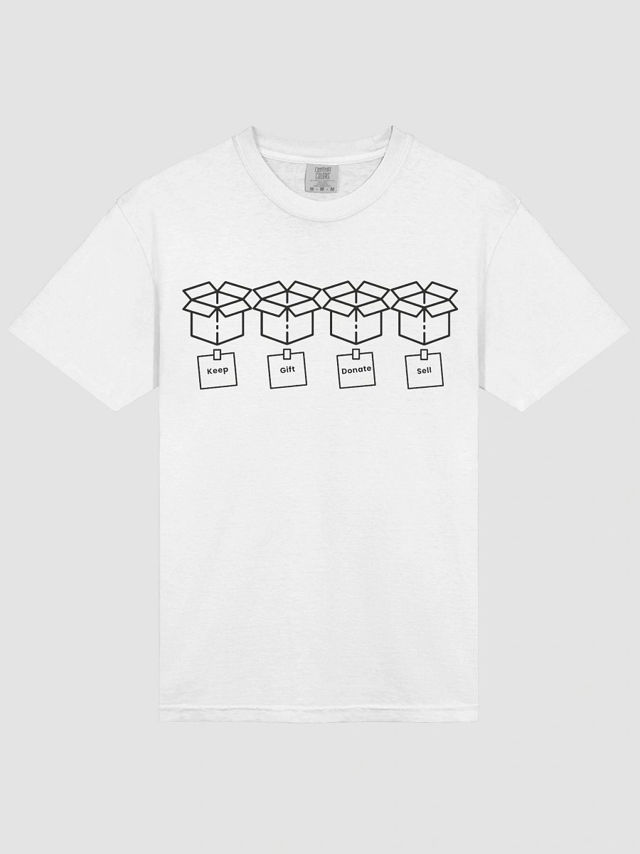 KGDS Minimalist Decision Flow T-Shirt – Keep, Gift, Donate, Sell product image (35)