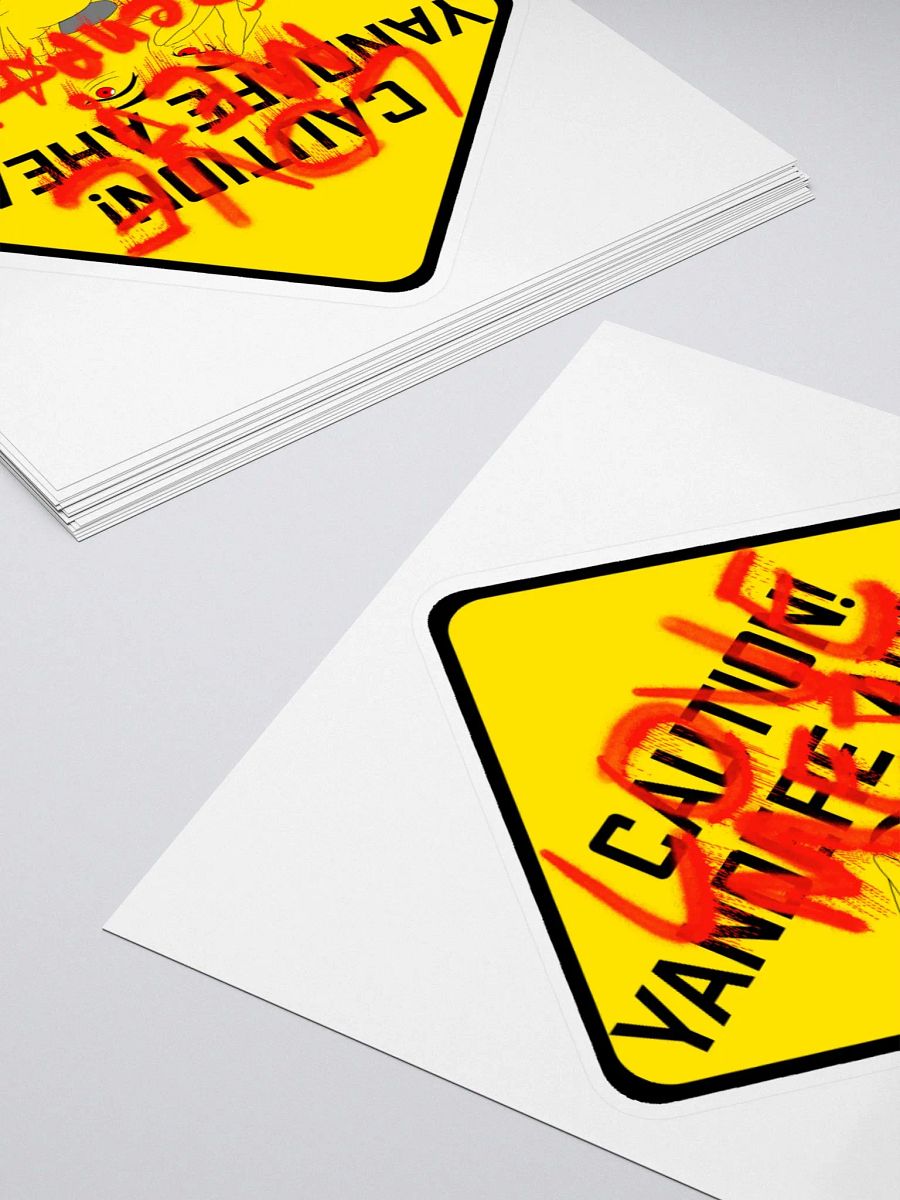 Caution Yandere Ahead sticker product image (10)