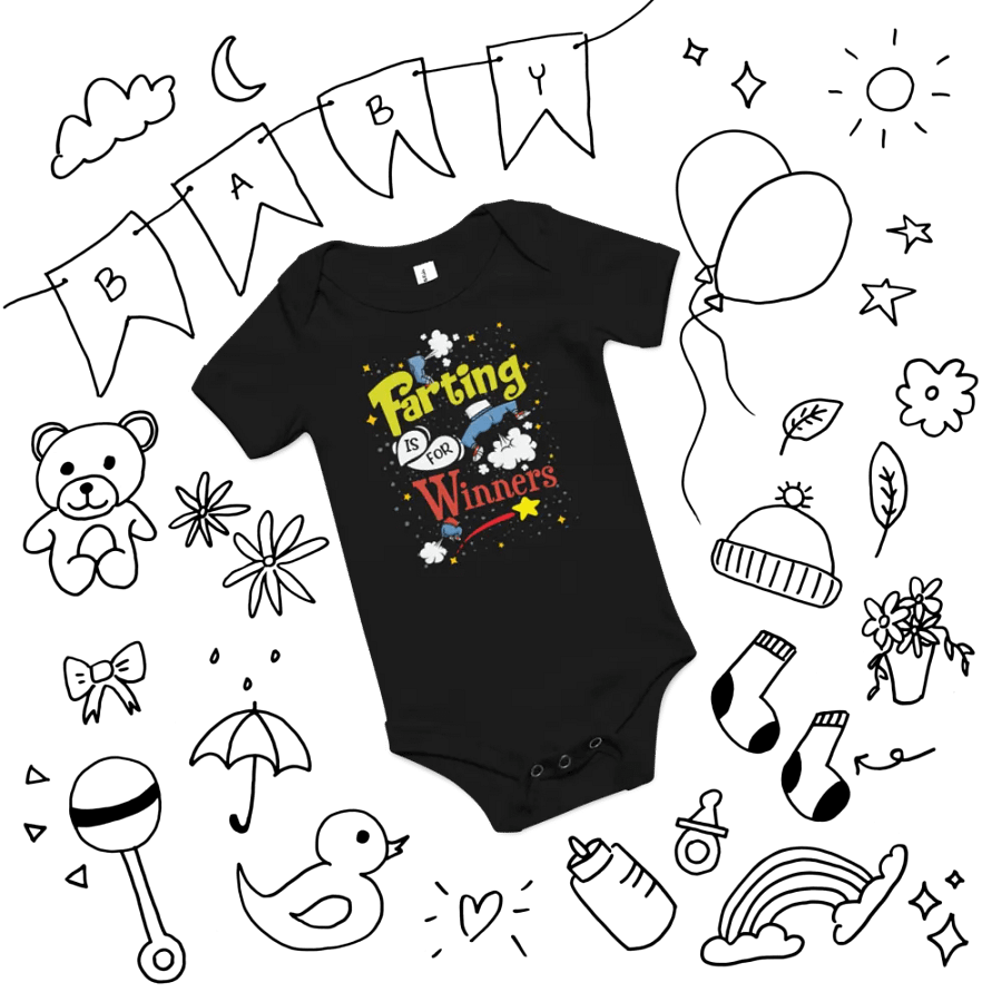 Farting Is For Winners baby onesie product image (14)