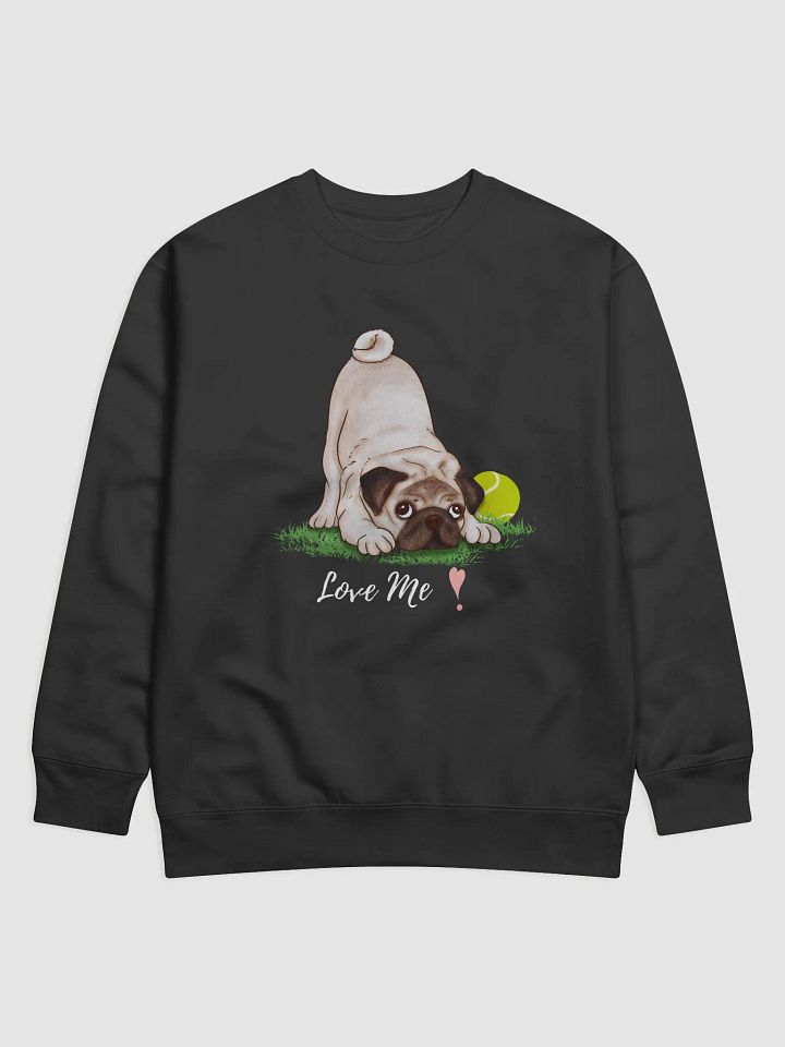 Playful Pug Cotton Sweatshirt product image (1)