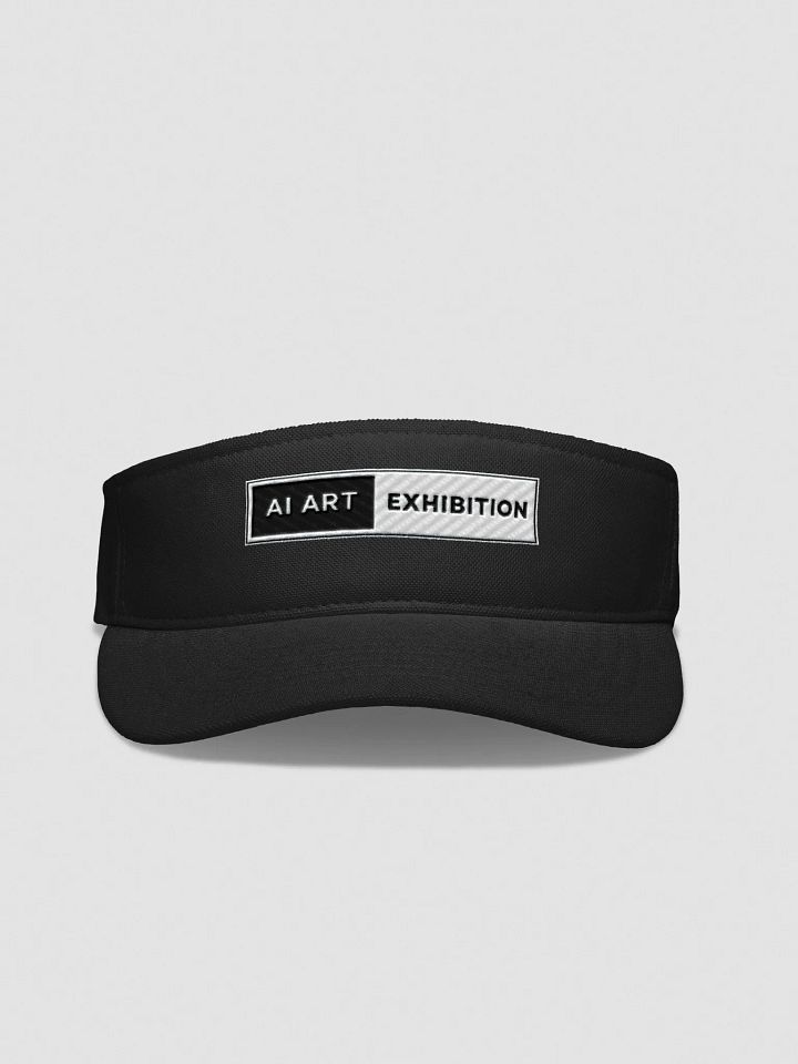 Black "AI ART EXHIBITION" Flexfit Visor product image (1)