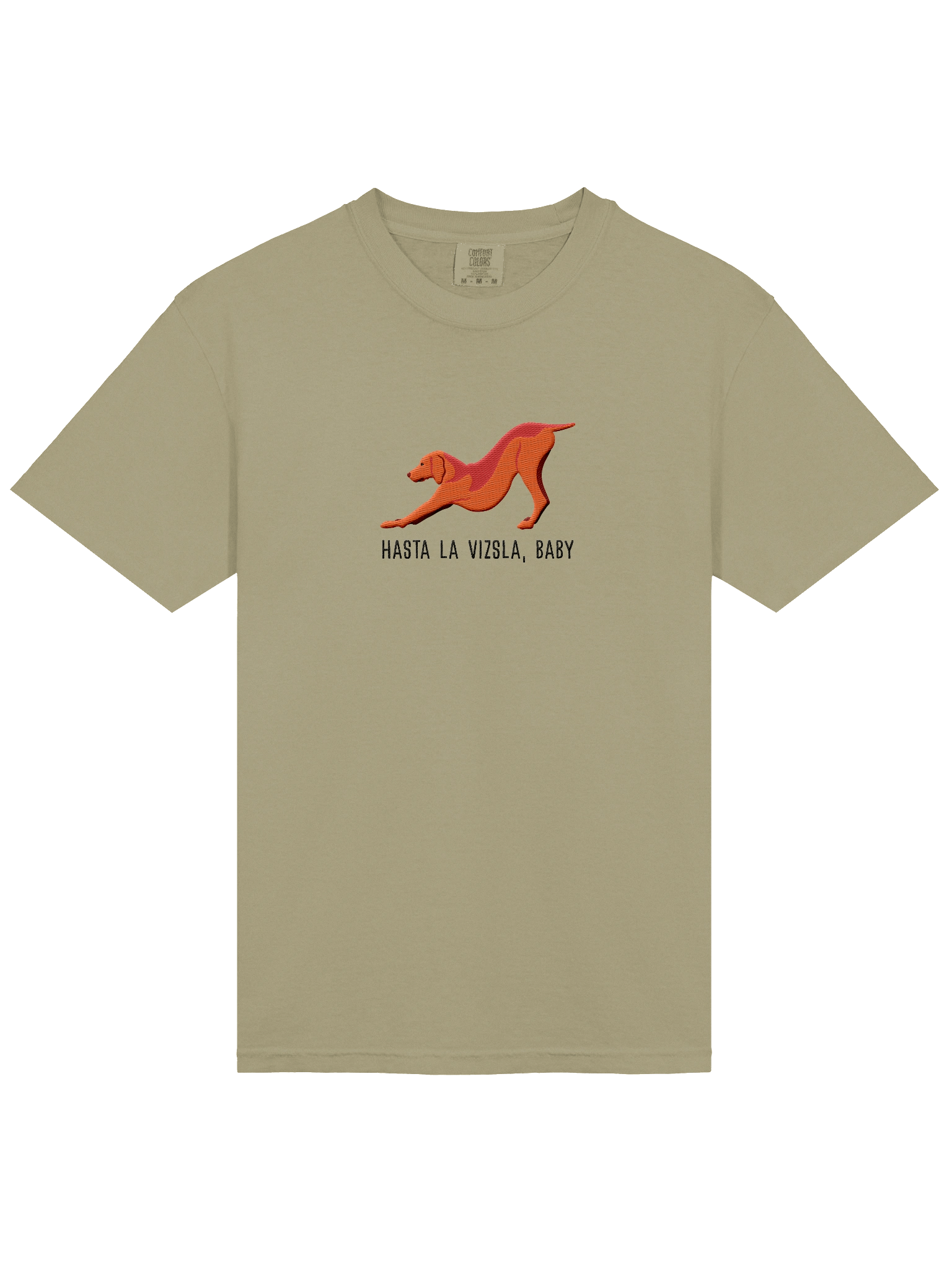 Hasta La Vizsla, Baby T-Shirt(Embroidered) of a Vizsla(Docked Tail) product image (3)
