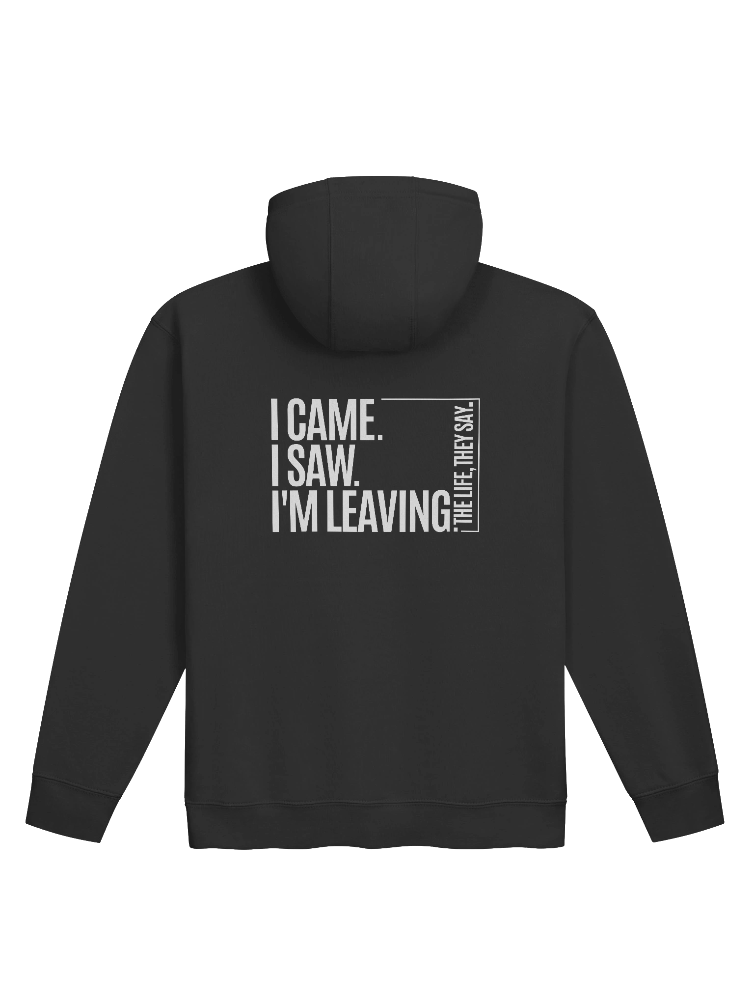 Life's A Joke Hoodie | I Came I Saw I'm Leaving Design | Lane Seven Premium Soft Sweatshirt product image (2)