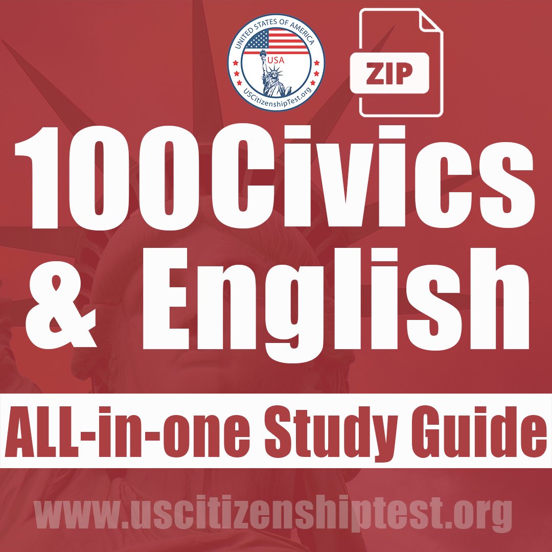 US Citizenship All-In-One Study Guide product image (1)