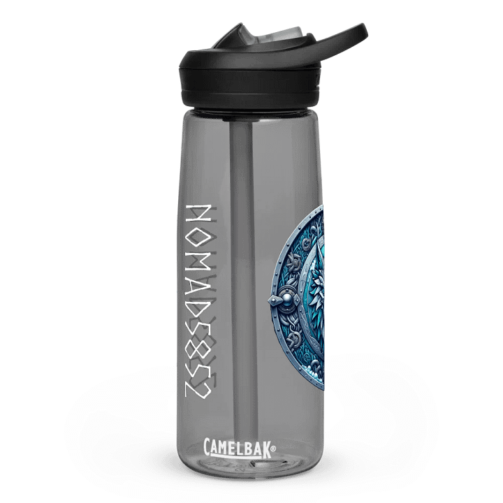 Mythical Wolf Guardian Shield Art Water Bottle product image (1)