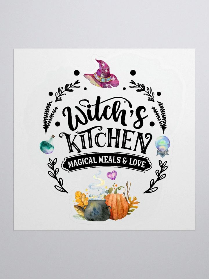 Witch's Kitchen, Magical Meals and Love STICKER - Witchy, Kitchen Witch, Magic Kitchen Gift product image (1)