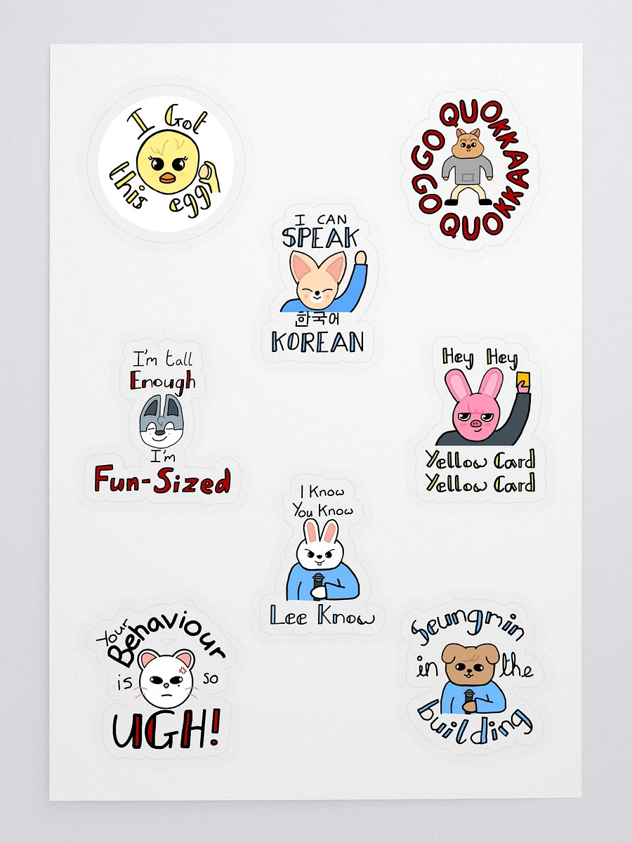 Skzoo quotes sticker sheet product image (3)