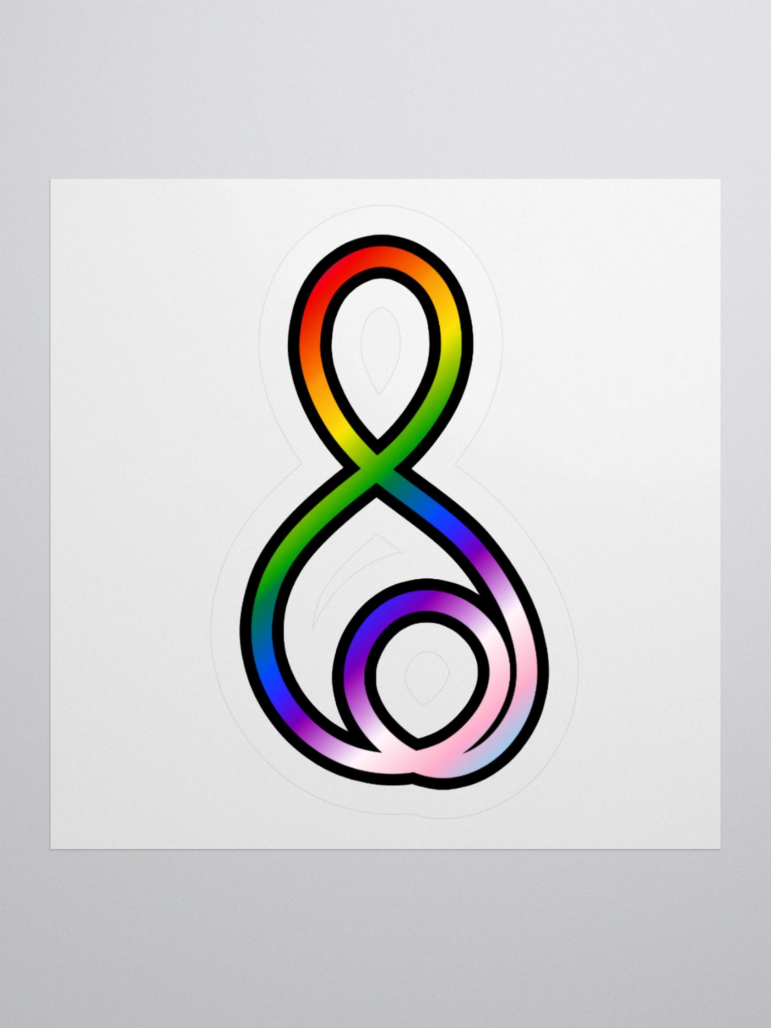 Treble Clef (Pride) - Kiss Cut Sticker product image (3)