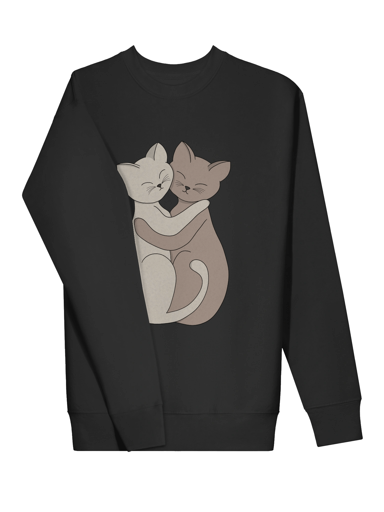 Hugging Cats Friendship Illustration product image (3)