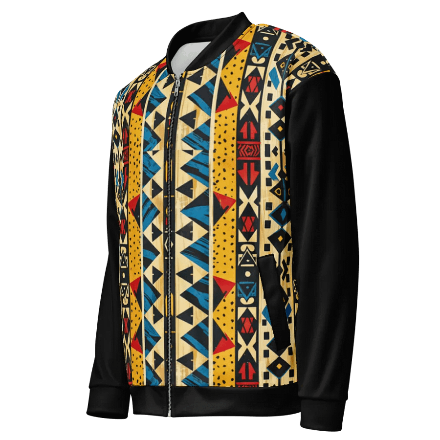 African Geometric Vibrance Bomber Jacket product image (4)