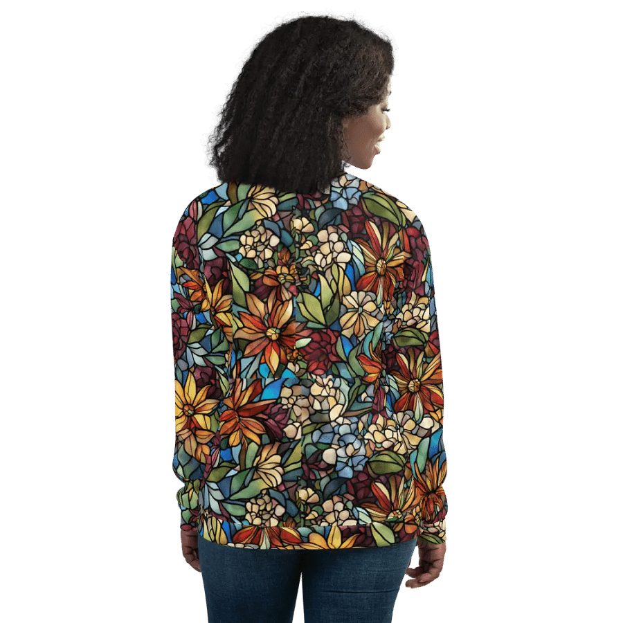 Phantasmagorical Floral Fiesta Bomber Jacket product image (12)