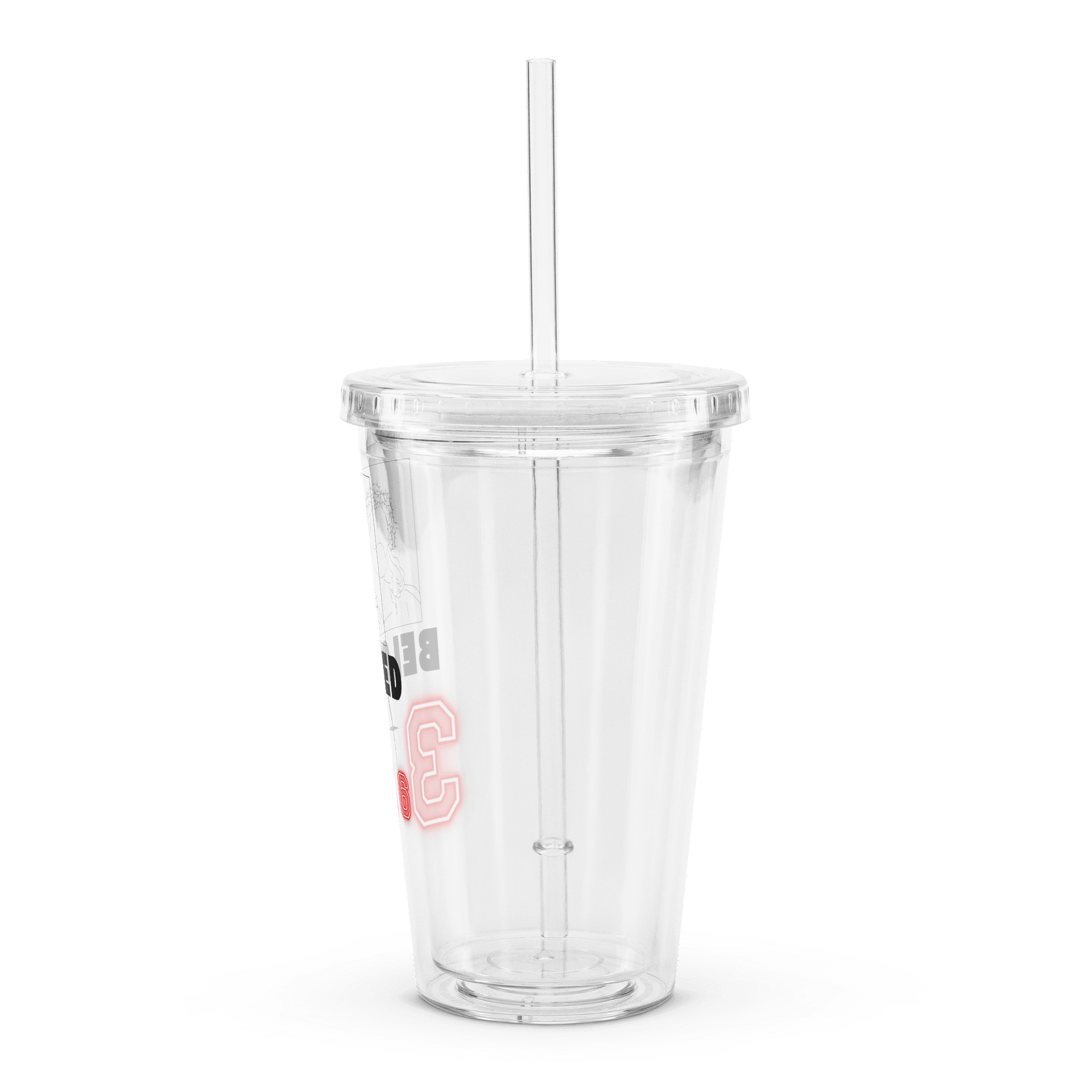 Beloved 3:16 Double Wall Clear Plastic Tumbler product image (4)