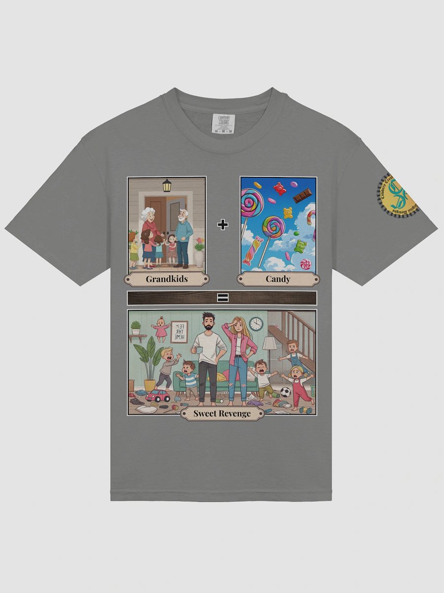 Grandkids + Candy = Sweet Revenge (Both) Comfort Colors Garment-Dyed Heavyweight T-Shirt Colors (3) product image (33)