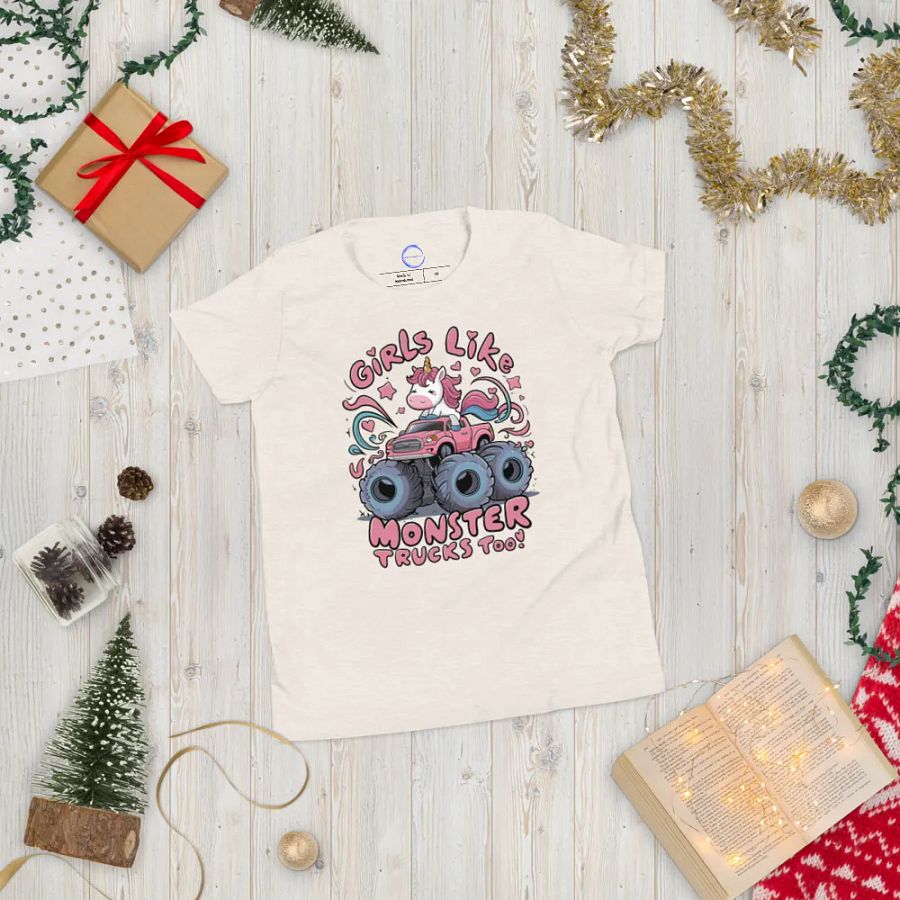 Girls like Monster Tucks Too- Youth Tee product image (7)