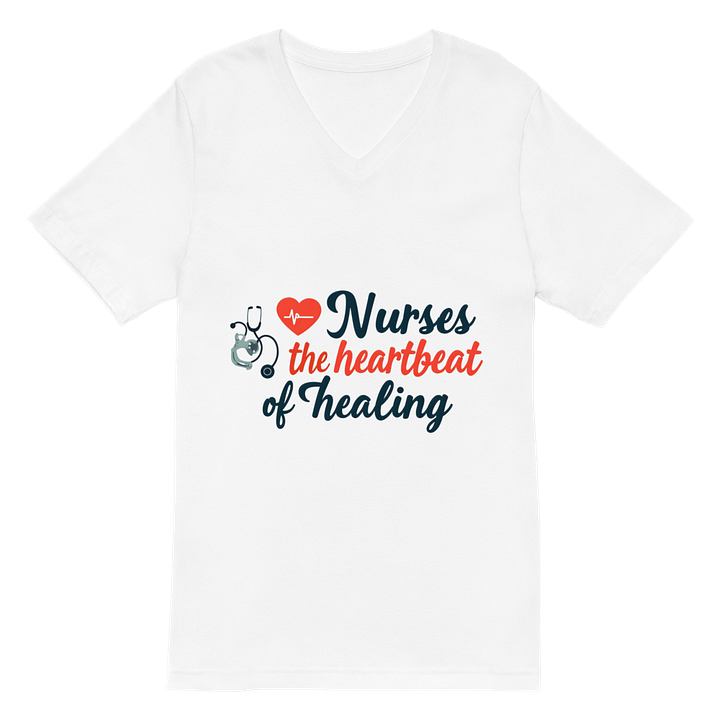 Heartbeat of Healing V-Neck Tee product image (2)