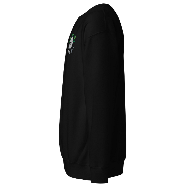 Sweatshirt en coton Heritage Premium Rethaly lune masque joyeux plantes brodé product image (9)