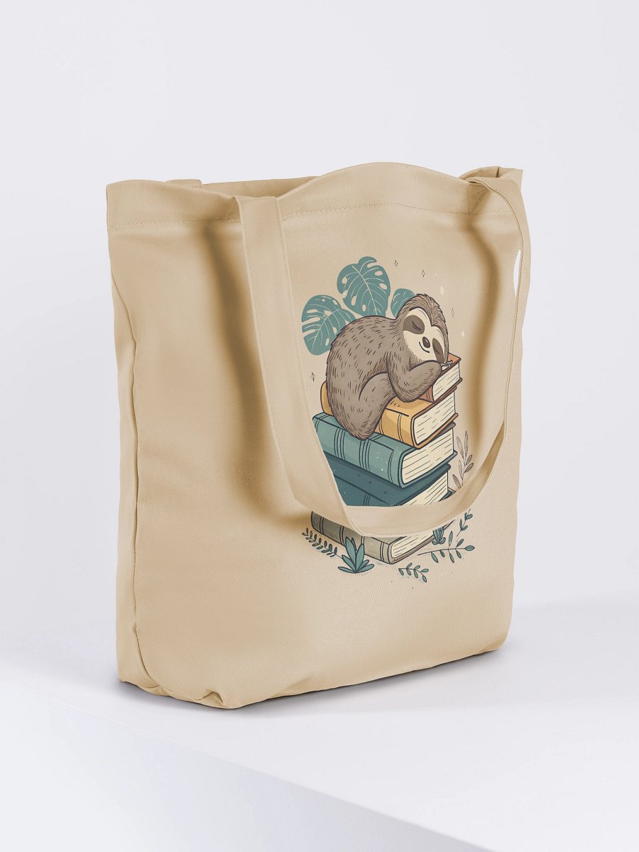 bookish Cozy sloth Eco-Friendly Tote Bag product image (4)
