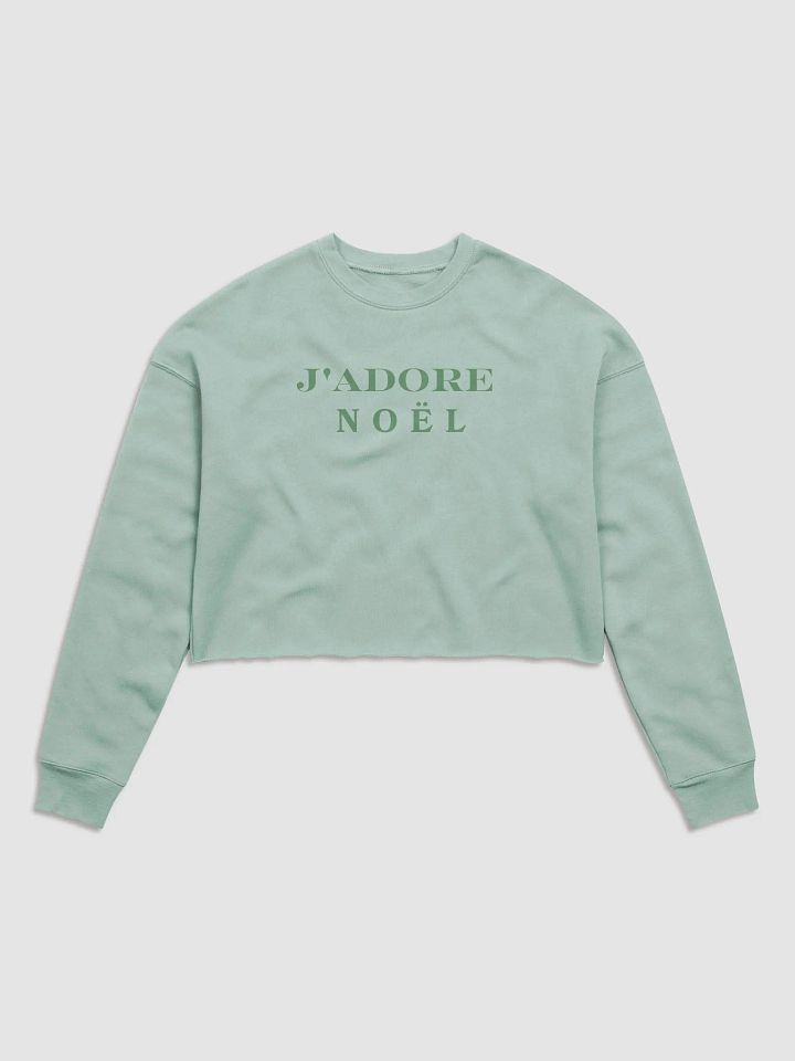J'ADORE NOËL - Bella+Canvas Women's Fleece Crop Sweatshirt product image (1)