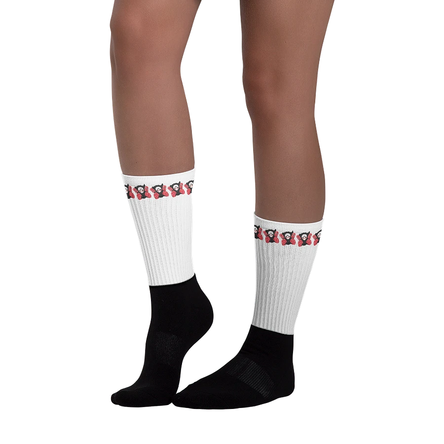 White Visceral Stripe Socks product image (3)