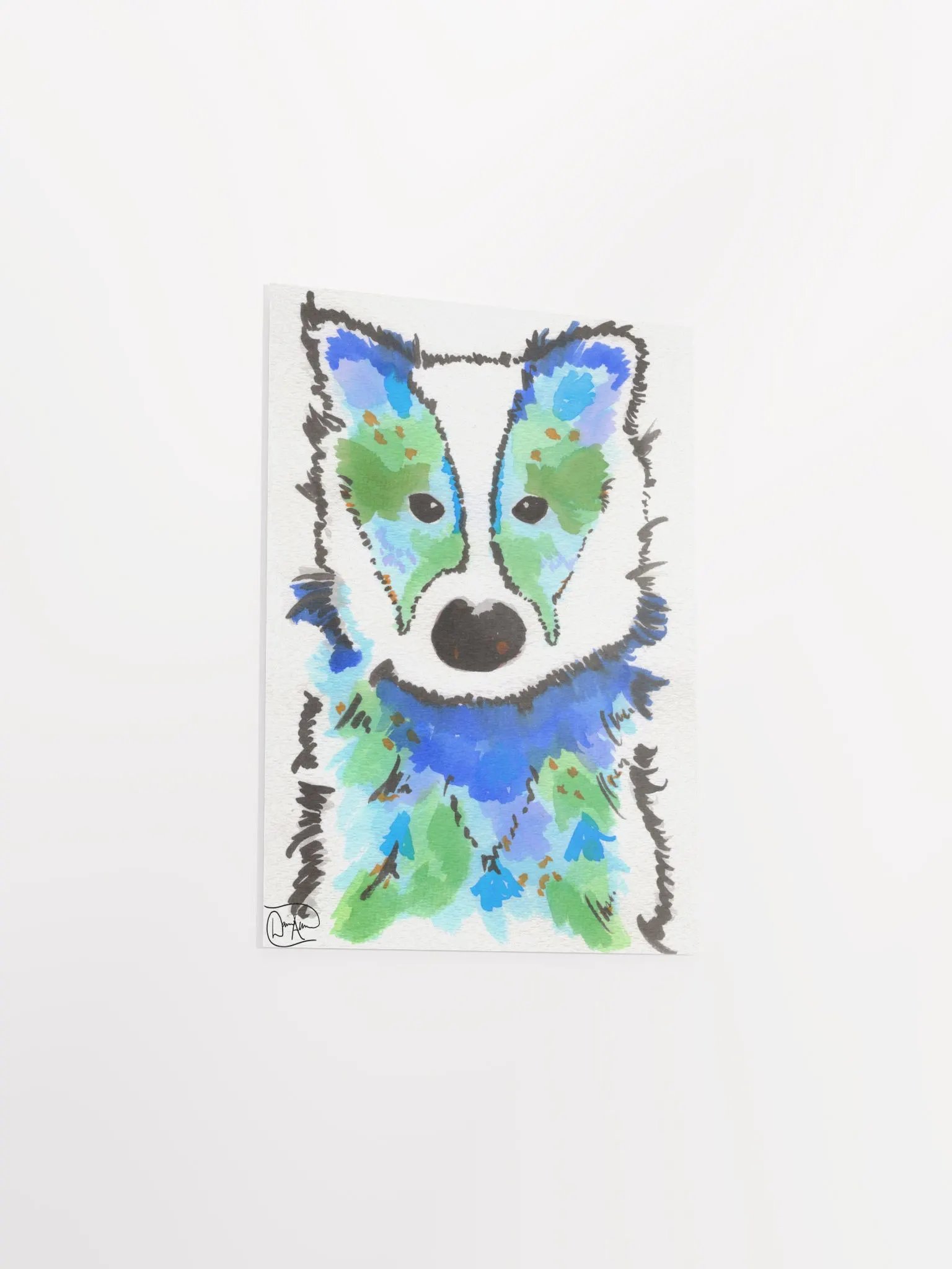 Honey Badger Watercolour Print product image (3)