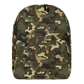 Military Green Camouflage All-Over Print Minimalist Backpack product image (1)